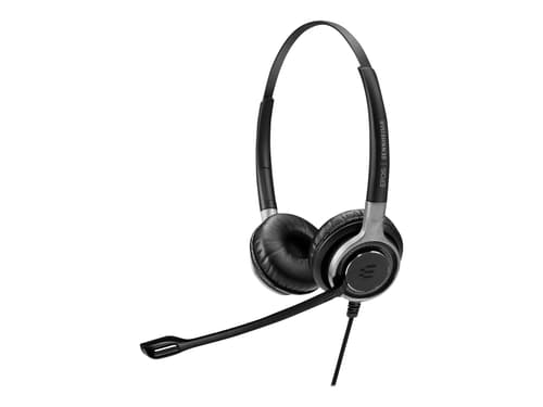 Epos Impact Sc 668 Duo Kuuloke + Mikrofoni Easy Disconnect Stereo Hopea, Musta