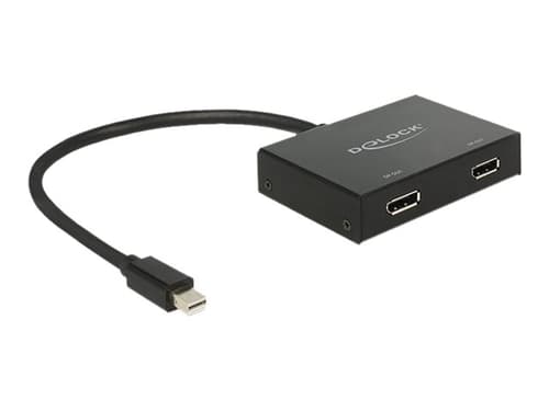 Delock Displayport 1.2 Splitter 1 X Mini Displayport In > 2 X Displayport Out 4k