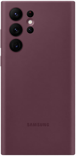 Samsung Silicone Cover Samsung Galaxy S22 Ultra Burgundi