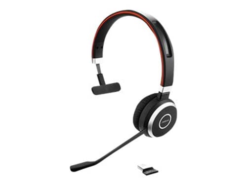 Jabra Evolve 65 Uc Kuuloke + Mikrofoni Usb-a Bluetooth-sovittimen Kautta Mono Musta