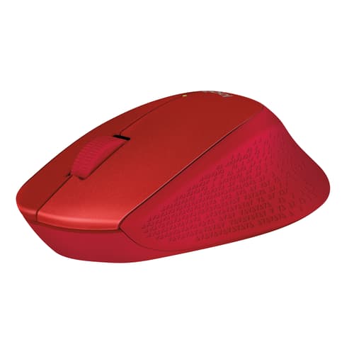 Logitech M330 Silent Plus Wireless Langaton 1,000dpi Hiiri Punainen