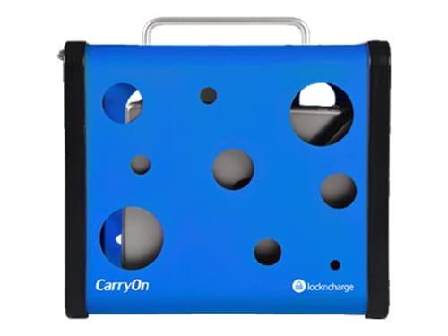 Lockncharge Carryon 5 Bay Charging Station Blue, Laddstation För 7"-10" Tablets, Ipad M.fl.