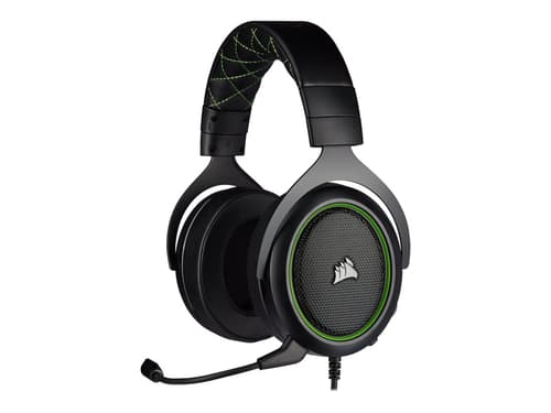 Corsair Gaming Hs50 Pro Stereo Kuuloke + Mikrofoni 3,5 Mm Jakkiliitin Stereo Musta, Vihreä