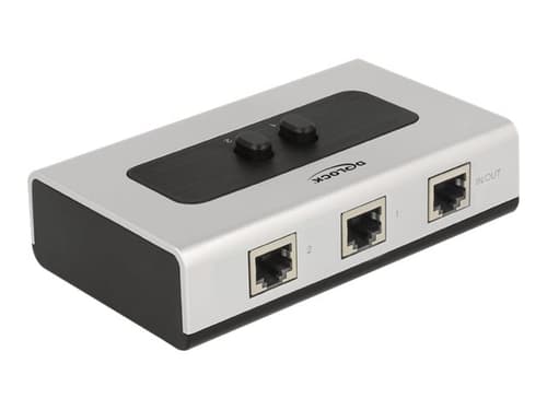 Delock Switch Rj45 10/100/1000 2 Port Manual Bidirectional