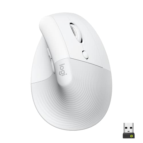 Logitech Lift Vertical Ergo Mouse Off-white Langaton 4,000dpi Pystyhiiri Valkoinen