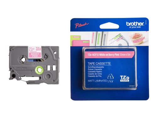 Brother Tape Tze-mqp35 12mm White/pink
