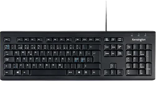 Kensington Valukeyboard Langallinen, Usb Pohjoismaat Musta Näppäimistö
