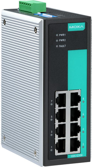 Moxa Eds-g308 8-porttinen Ei-hallittu Teollisuustason Kytkin