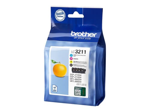 Brother Muste Kit (bk/c/m/y) Lc-3211valdr - Dcp-j772dw/dcp-j774