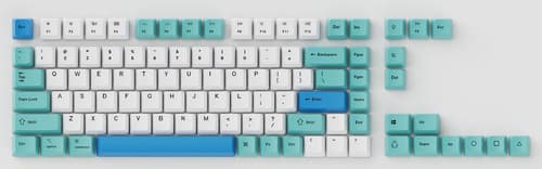 Keychron Q1/q2/k2 Keycap Set Isberg Iso Nordic Keycap Set