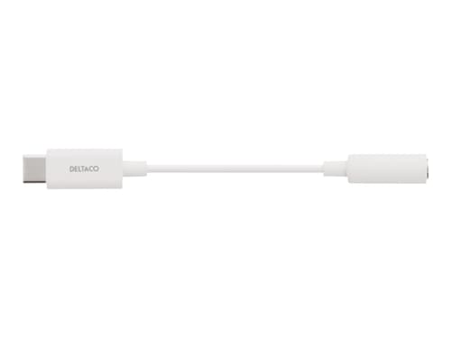 Deltaco Usbc-1145 24-nastainen Usb-c Uros Mini-phone 3.5 Mm 4-pole Naaras