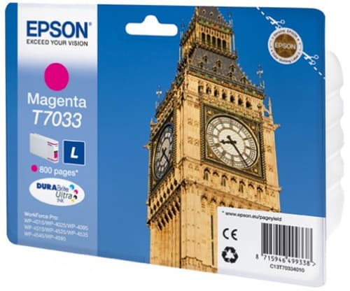 Epson Muste Magenta T7034 L - Wp4000/4500