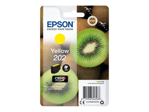 Epson Muste Keltainen 4.1ml 202 - Xp-6000/xp-6005