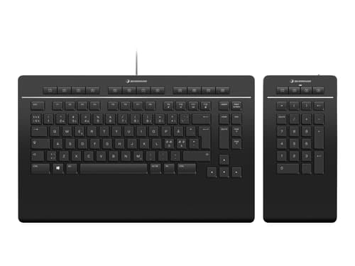 3dconnexion Keyboard Pro With Numpad Langallinen, Usb Pohjoismaat Musta Näppäimistö