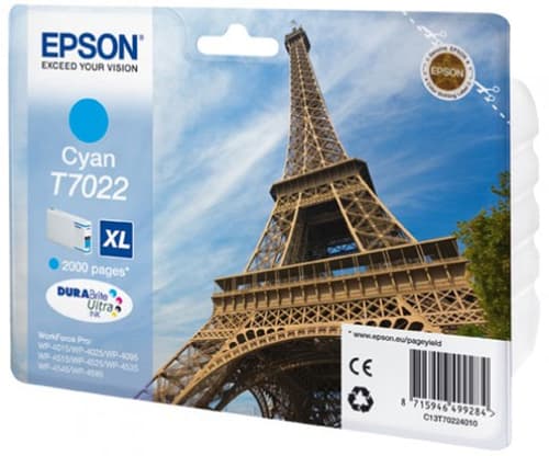 Epson Muste Syaani T7022 Xl - Wp4000/4500
