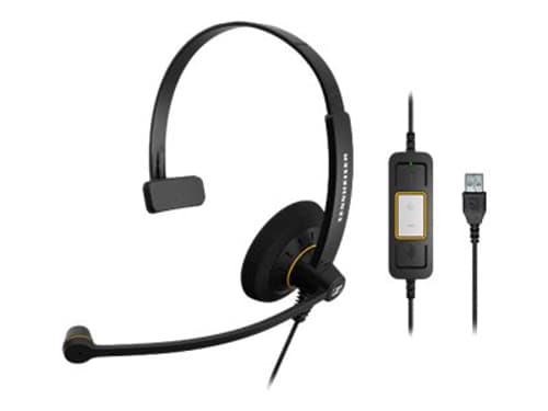 Epos Impact Sc 30 Usb Ml Kuuloke + Mikrofoni Usb-a Microsoft Teamsille, Optimoitu Uc:lle, Skype For Businessille Mono Musta