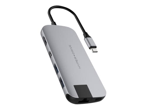 Hyper Hyperdrive Slim Usb-c Hub - Space Gray Usb-c Minitelakointiasema