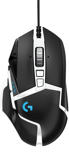 Logitech Gaming Mouse G502 (hero) Langallinen 16,000dpi Hiiri Musta, Valkoinen