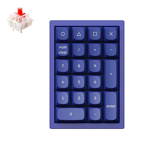 Keychron Q0 Qmk Custom Number Pad Sininen