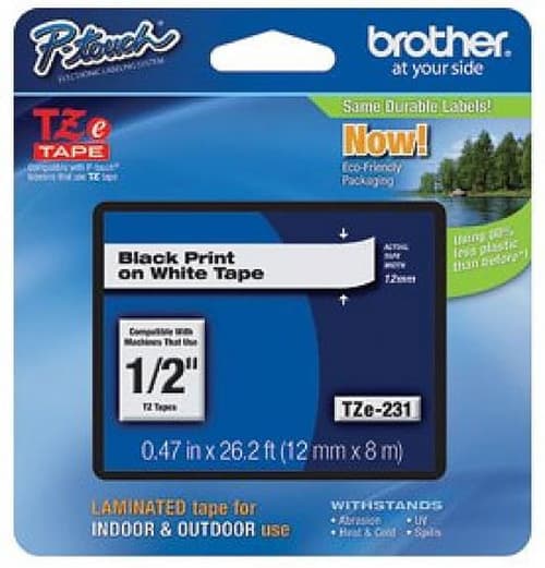 Brother Tape Tze-m931 12mm Black/silver