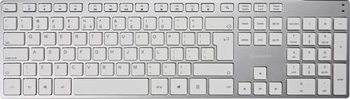 Voxicon Wireless Slim Metal Keyboard 295bwl Langaton, 2.4 Ghz Yhdysvaltain Englanti Kansainv. Hopea Näppäimistö