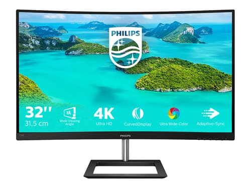 Philips E-line 328e1ca 32" 4k Uhd Va 16:9 Curved 3840 X 2160