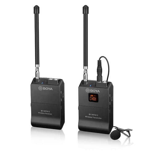 Boya By-wfm12 Vhf Wireless Microphone System Musta