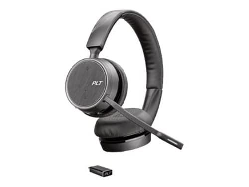 Poly Voyager 4220 Uc Kuuloke + Mikrofoni Usb-c Bluetooth-sovitin Stereo Harmaa, Musta