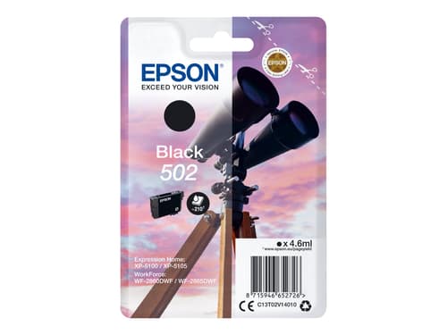 Epson Muste Musta 502 - Xp-5100/5105/wf-2860/2865