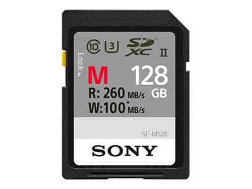 Sony Sf-m Series Sf-m128 128gb Sdxc Uhs-ii Memory Card