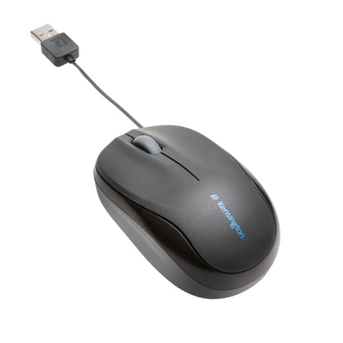 Kensington Pro Fit Retractable Mobile Langallinen 1,000dpi Hiiri Musta