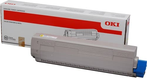 Oki Värikasetti Keltainen 10k - C831