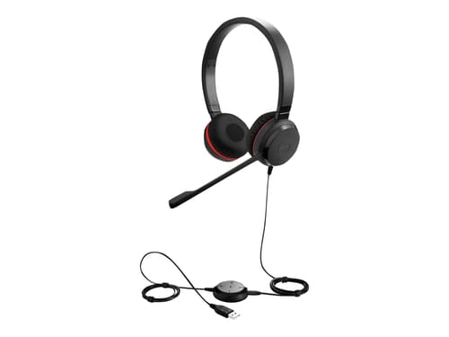 Jabra Evolve 30 Ii Ms Kuuloke + Mikrofoni 3,5 Mm Jakkiliitin, Usb-a Microsoft Teamsille Stereo Musta
