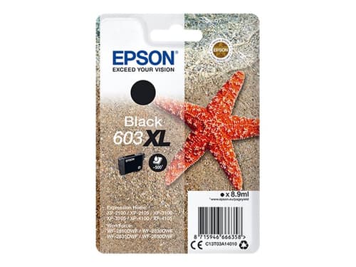 Epson Muste Musta 603xl 8.9ml
