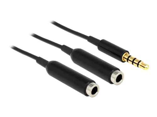 Delock Cable Audio Splitter 3.5mm 4-pin Stereo 25cm