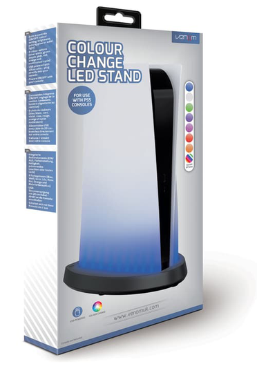 Venom Color Change Led Stand Ps5 Musta