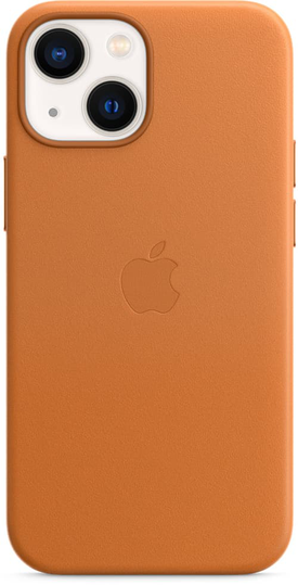 Apple Leather Case With Magsafe Iphone 13 Mini Kultainen Ruskea