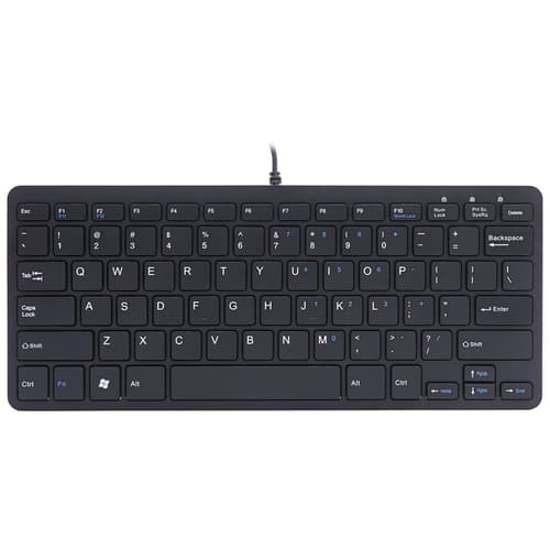 R-go Tools Compact Keyboard Langallinen, Usb Yhdysvaltain Musta Näppäimistö