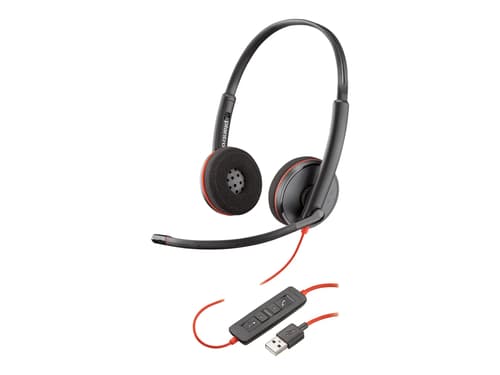 Poly Blackwire C3220 Usb Kuuloke + Mikrofoni Usb-a Stereo Musta