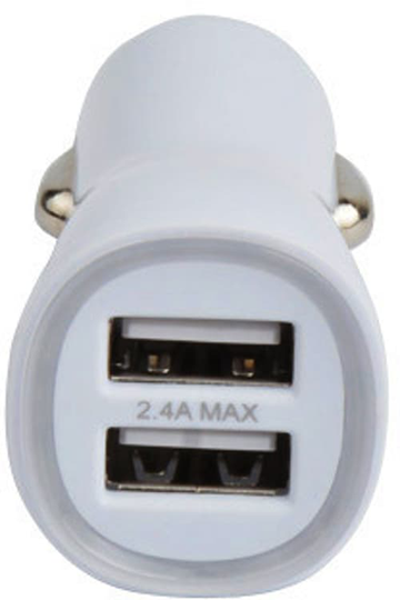 Cirafon Car Charger 1amp 2xusb Black Boost Charger White