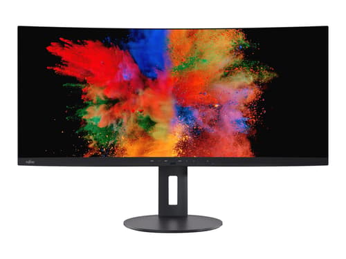 Fujitsu P34-9 Us 34" Curved Display, Musta 3440 X 1440