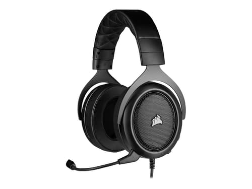 Corsair Hs50 Pro Stereo Gaming Headset Refurb Kuuloke + Mikrofoni 3,5 Mm Jakkiliitin Stereo Musta