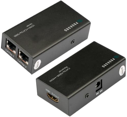 Prokord Ethernet Hdmi Extender 30m 1080p Cat5/6 Black