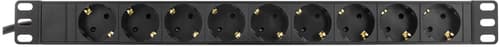 Deltaco 9xcee 7/4 1xcee 7/7 3m Black 9kpl Power Cee 7/4