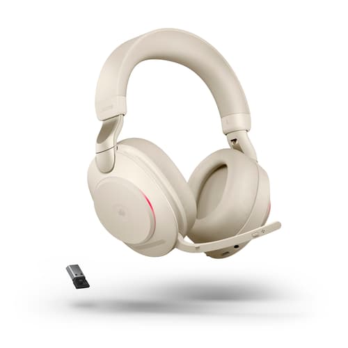 Jabra Evolve2 85 Ms Kuuloke + Mikrofoni Usb-a Bluetooth-sovittimen Kautta Stereo Beige