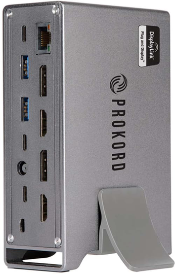Prokord Workplace Alu Displaylink 4k Usb-c / Usb 3.0 Porttitoistin