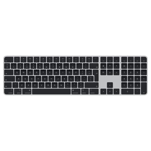 Apple Magic Keyboard Touch Id & Num Black Keys (2022) #en-in Langaton, Bluetooth Iso-britannia Hopea, Musta Näppäimistö