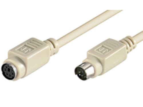 Microconnect Näppäimistö/hiiri-jatkojohto 5m 6 Pin Mini-din (ps/2 Style) Naaras 6 Pin Mini-din (ps/2 Style) Uros