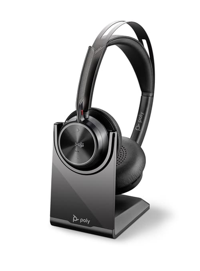 Poly Voyager Focus 2 Uc Ms Teams Kuuloke + Mikrofoni Usb-c Bluetooth-sovitin Musta