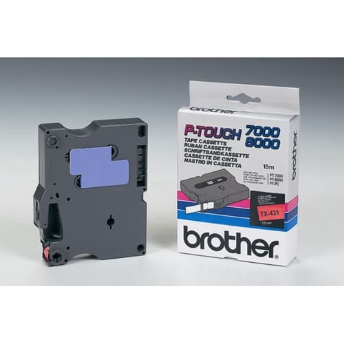 Brother Tape Tx-431 12mm Black/red